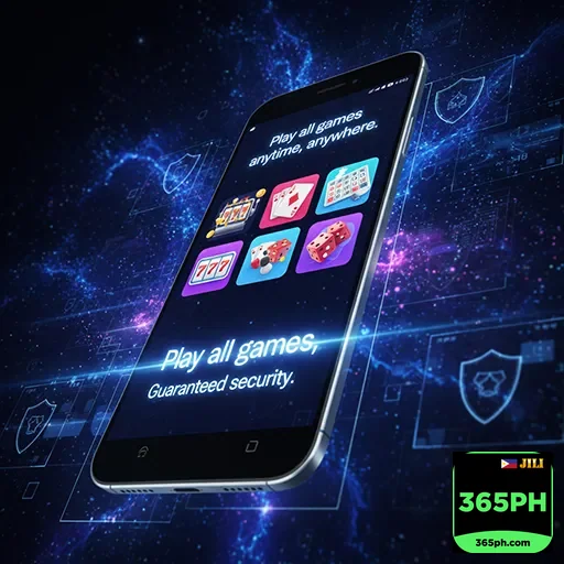 Mobile player enjoying casino games at 365ph